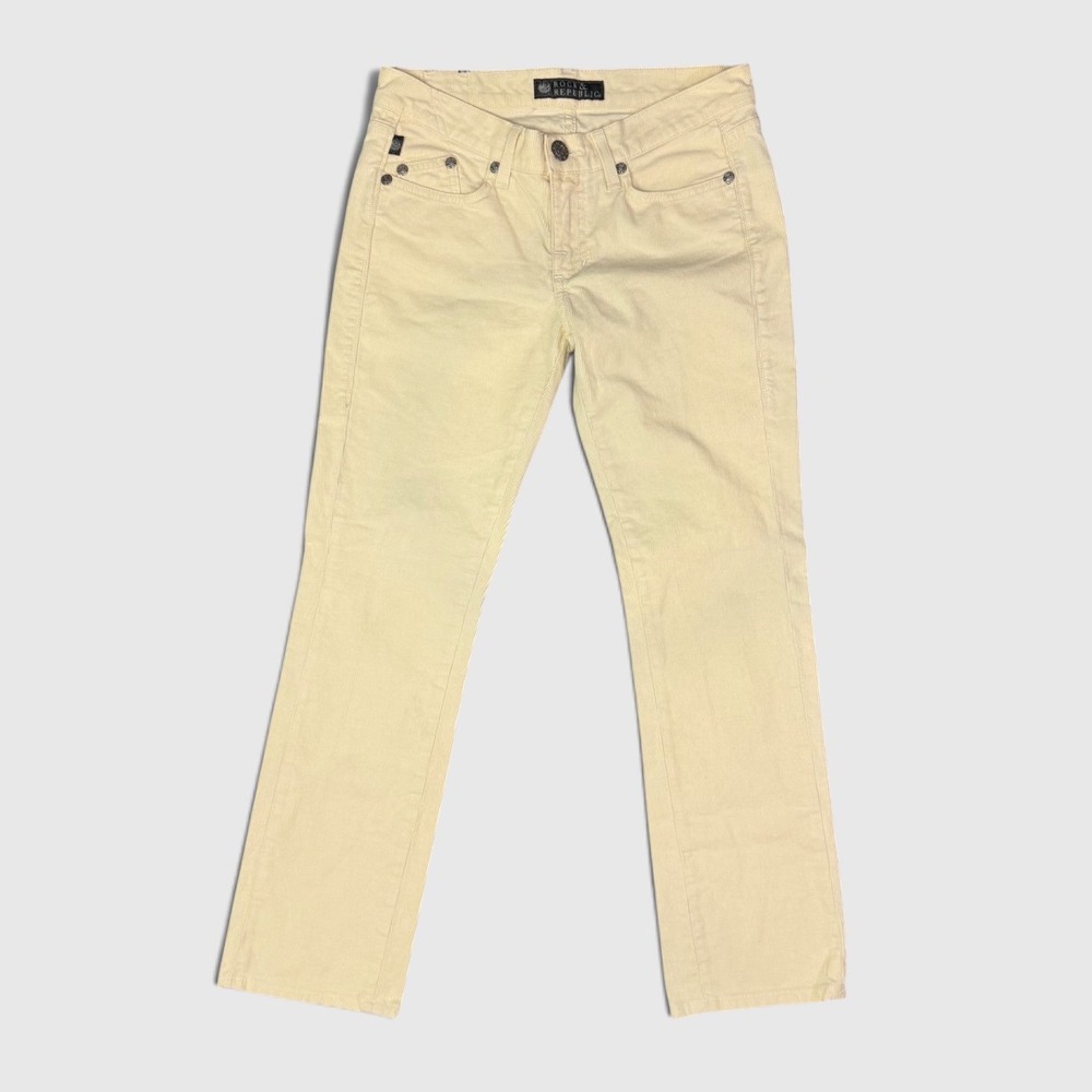 Rock & Republic Corduroy Pants - Women's - 27 - Cream